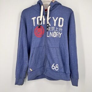 Tokyo Laundry Sweatshirt Fleeced  Hoodie size XL color Blue